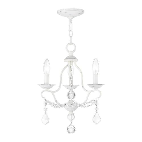 Livex Lighting Chesterfield 3 - Light Chandelier in  Antique White