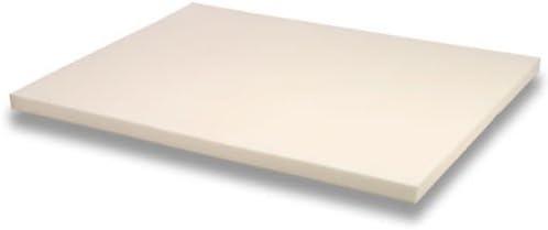 Memory Foam Solutions UBSF43 Full / Double Size 3 Inch Thick  4 Pound Density Visco Elastic Memory Foam Mattress Pad Bed Topper Made in the USA