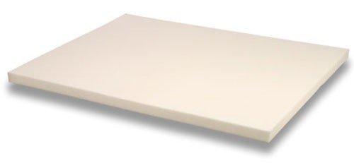 Memory Foam Solutions UBSF43 Full / Double Size 3 Inch Thick  4 Pound Density Visco Elastic Memory Foam Mattress Pad Bed Topper Made in the USA