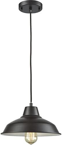 Oil Rubbed Bronze Mini Pendant Light with Metal Shade