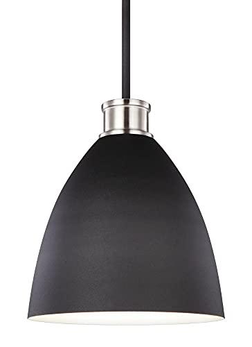 Varus Brushed Nickel 10.5" Steel Indoor/Outdoor Pendant Light