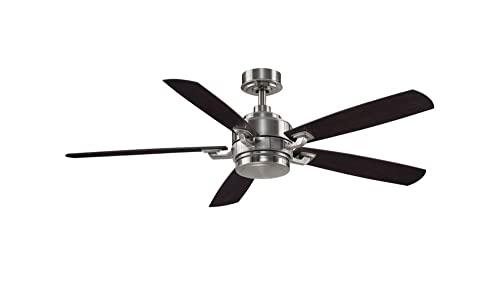 Matte Greige 52" LED Ceiling Fan with Remote and 5 Blades