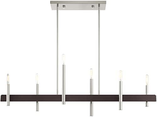 Livex Lighting Denmark 6 - Light Chandelier in  Brushed Nickel