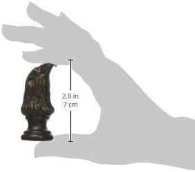 Brown Eagle Head Resin Lamp Finial