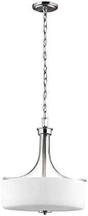 Canfield 3-Light Brushed Nickel Pendant