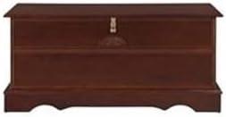 Bowery Hill Rectangular Traditional Wood Cedar Chest in Brown
