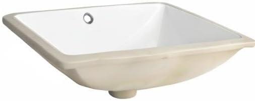 Safavieh Seaton 13.8'' White Ceramic Rectangular Bathroom Sink