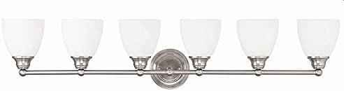 Livex Lighting Somerville 6 - Light Vanity in  Brushed Nickel