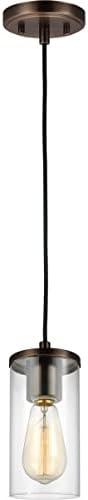 Zire Mini 4" Brushed Nickel Pendant with Clear Glass Shade