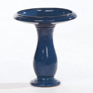 Alfresco Home Mayorca Handmade 2 Piece Ceramic Outdoor Bird Bath in White