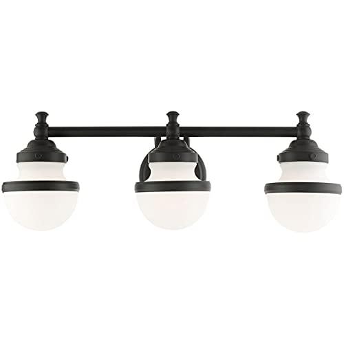 Livex Lighting Oldwick 3 - Light Vanity in  Black
