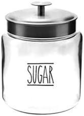 Anchor Hocking 13593AHG18 96 oz. Sugar Montana Jar w SS Liid