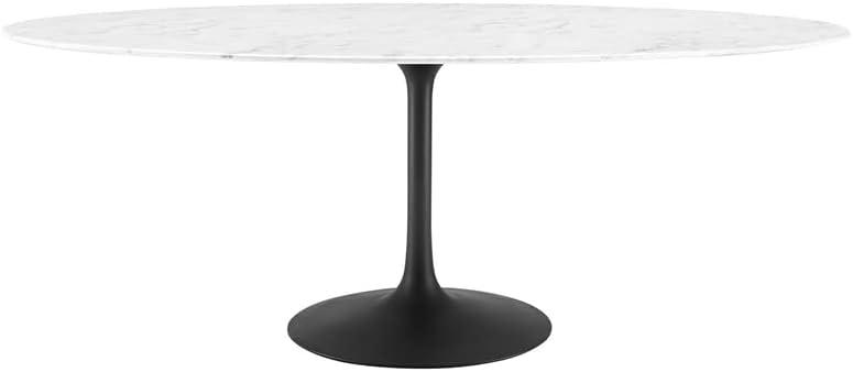 Lippa Oval Artificial Marble Dining Table by Modway