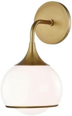 Kegan Single Light Glass Dimmable Armed Sconce