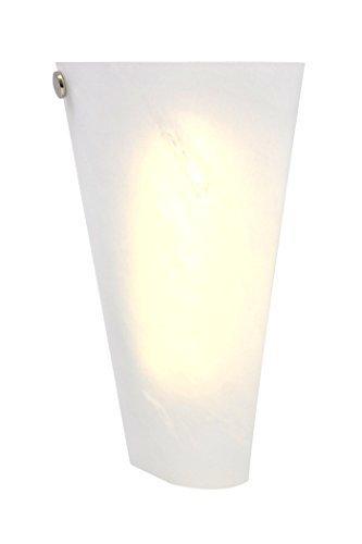 Frosted Marble Glass Conical Sconce