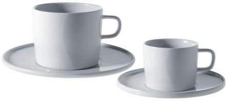 White Ceramic Microwave Safe Mug Set