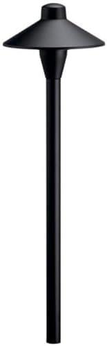 Kichler 15478 High Hat 21" Tall 12V Center Mount Path Light - Black