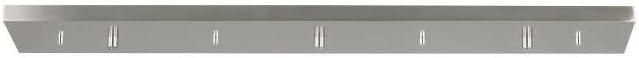 Brushed Nickel 36-Inch Multi-Port Linear Canopy