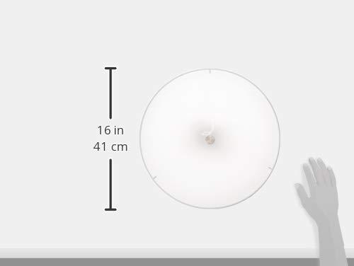 Canarm River 3-Light Semi-Flush Mount Ceiling Light – Brushed Nickel Finish with White Fabric Shade, Modern Transitional Fixture for Bedroom, Hallway, or Entryway