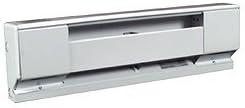 Navajo White Electric Convection Baseboard Heater with Thermostat