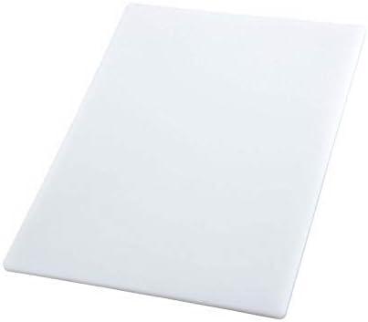 Winco Winco Heavy-Duty Plastic Cutting Board, 18" X 24" X 1/2", White