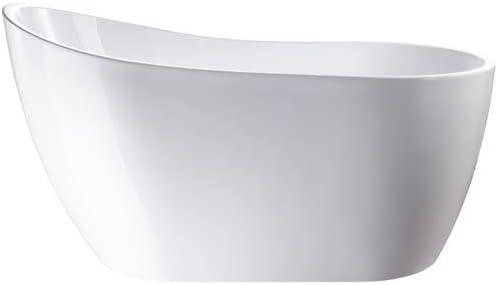 54" X 28" Freestanding Soaking Acrylic Bathtub