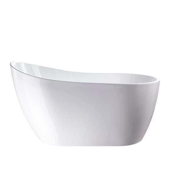 Vanity Art 54" X 28" Freestanding Soaking Acrylic Bathtub VA6525