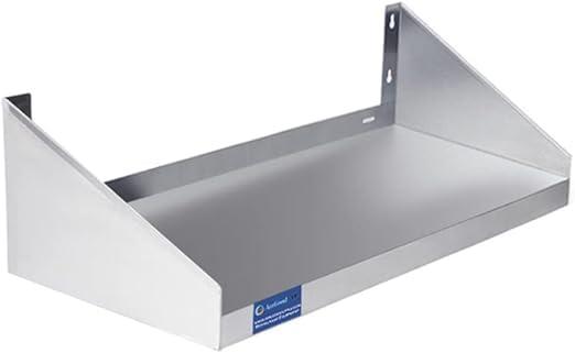 24" Stainless Steel Wall Shelf with Side Guards