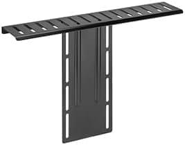 Black Adjustable VESA Compatible Monitor Shelf with Pedestal Base