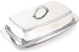 Fox Run 6510 Classic Stainless Steel Butter Dish, Kitchen Dining, 2.75"x7.5"x4"