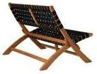 Balkene Home Sava Bench Low-Slung Acacia Wood Construction No Assembly-Unfold-Teak Toned Oil Finish