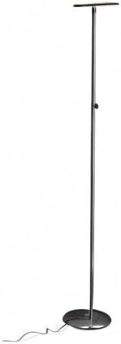 Industrial 1-Light Dimmable LED Floor Lamp with Adjustable Head