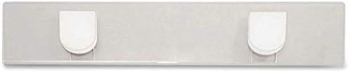 Clear Acrylic Panel-Mounted Sign Holder with Clips, 9 x 2 Inch