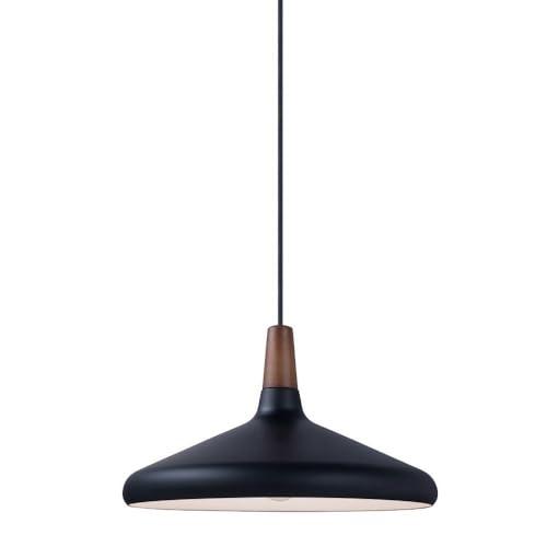 Maxim Lighting Nordic 1 - Light Pendant in  Walnut/Black