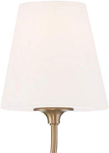 Vibrant Gold Geometric Sconce with White Glass Shade