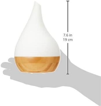 Ultrasonic Aroma Diffuser/Humidifier with Bamboo Base (Droplet)