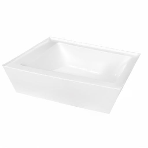 Kingston Brass Aqua Eden 60-Inch Acrylic Rectangular 3-Wall Alcove Tub