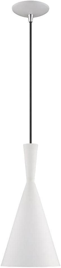 Livex Lighting Waldorf 1 - Light Chandelier in  White