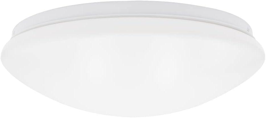 Maxxima 14 in. LED Flush Mount Ceiling Mushroom Light Fixture - Indoor Dimmable Dome Light, 3000K Warm White, 1600 Lumens, Ideal for Bedroom, Kitchen, and Entryway