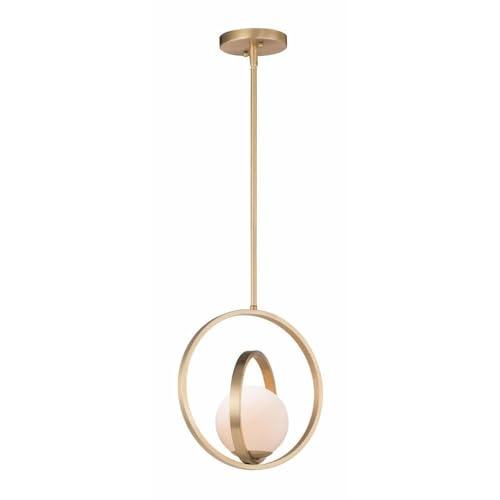 26052SWSBR-Maxim Lighting-Coronet - 12 Inch 1 Light Pendant-Satin Brass Finish