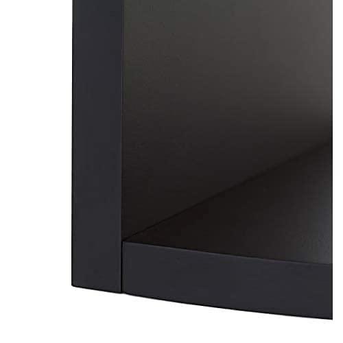 Kiera Grace Kieragrace Retro Set of 2 Count Floating-Shelves, Black, 2