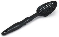 Black High Heat Nylon Slotted Spoon, 13 1/4"