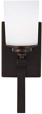 Kemal Traditional Bronze Round Wall Sconce, Energy Star 15in