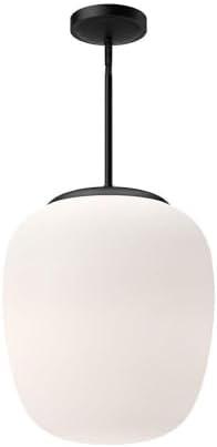 Holden Single Light Glass Steel Pendant