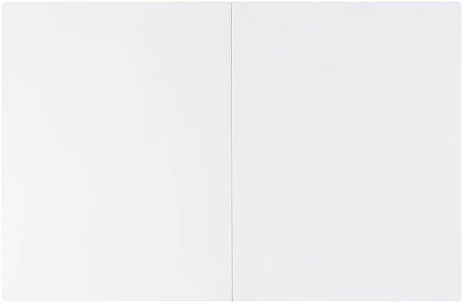 White High Gloss Extendable Dining Table with Chrome Legs