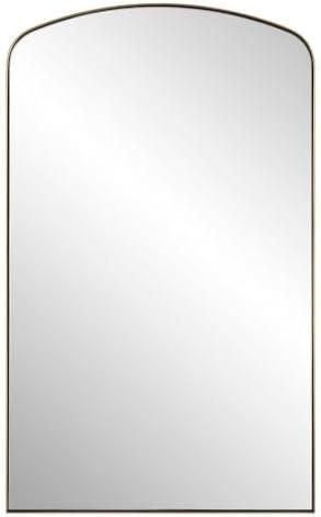 Uttermost Tordera Brass 24" x 40" Arch Wall Mirror