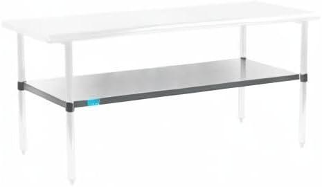 Additional Galvanized Steel Undershelf for 24 in. x 60 in. Kitchen Prep Table Adjustable Galvanized Steel Undershelf
