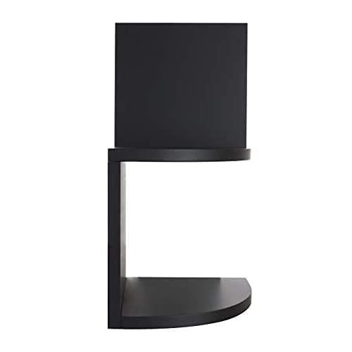 Kiera Grace Kieragrace Retro Set of 2 Count Floating-Shelves, Black, 2
