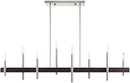 Livex Lighting Denmark 8 - Light Chandelier in  Brushed Nickel
