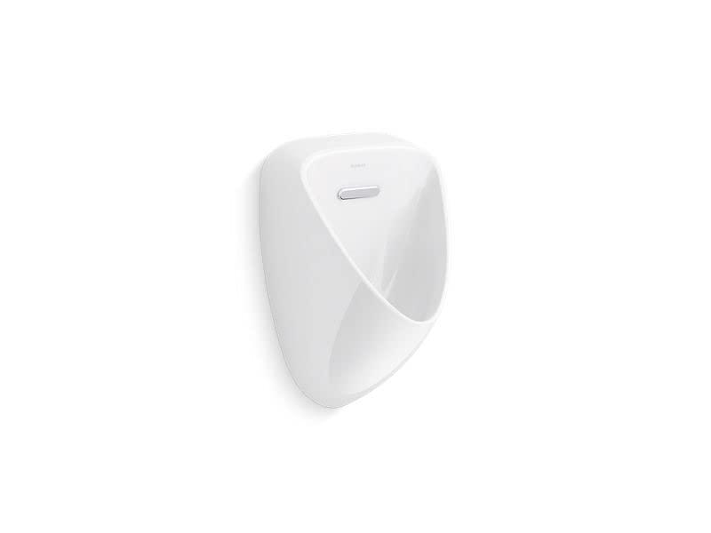 White Contemporary Wall-Mounted Washout Urinal